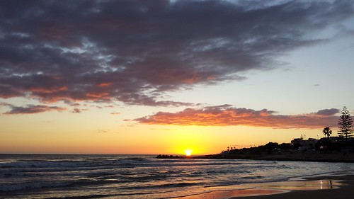 tramonto nuvole mare sole spiaggia onde sabbia flickrandroidapp:filter=none