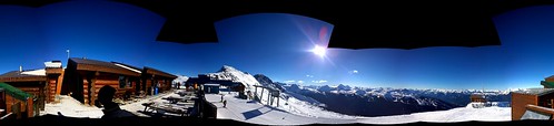 panorama snow mountains whistler restaurant cool cabin view 360 resort vista horstmanhut