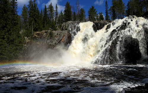 finland waterfall vesiputous hepoköngäs