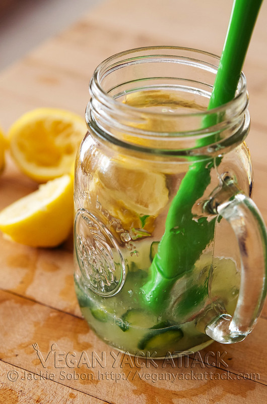 Spicy Vodka Lemonade with fresh ingredients + jalapeños! 