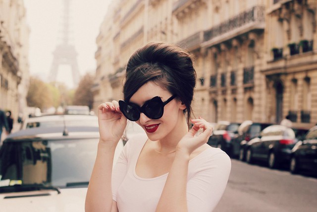 Girl in Sunglasses in Paris
