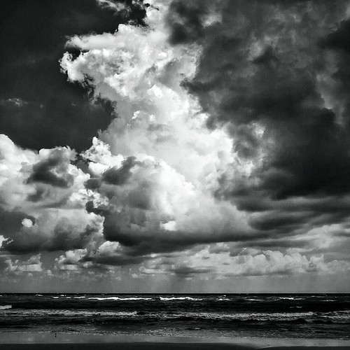 ocean travel blackandwhite storm beach monochrome clouds square island florida atlantic explore squareformat ameliaisland iphoneography instagramapp uploaded:by=instagram