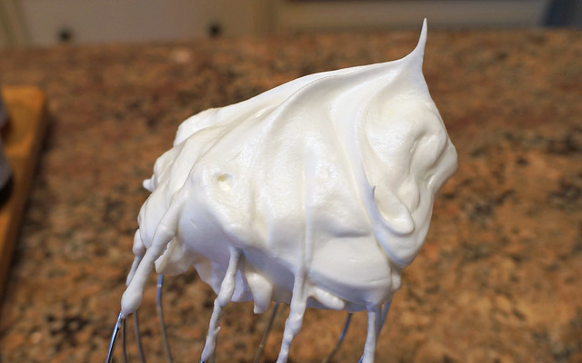 whipped egg whites and sugar