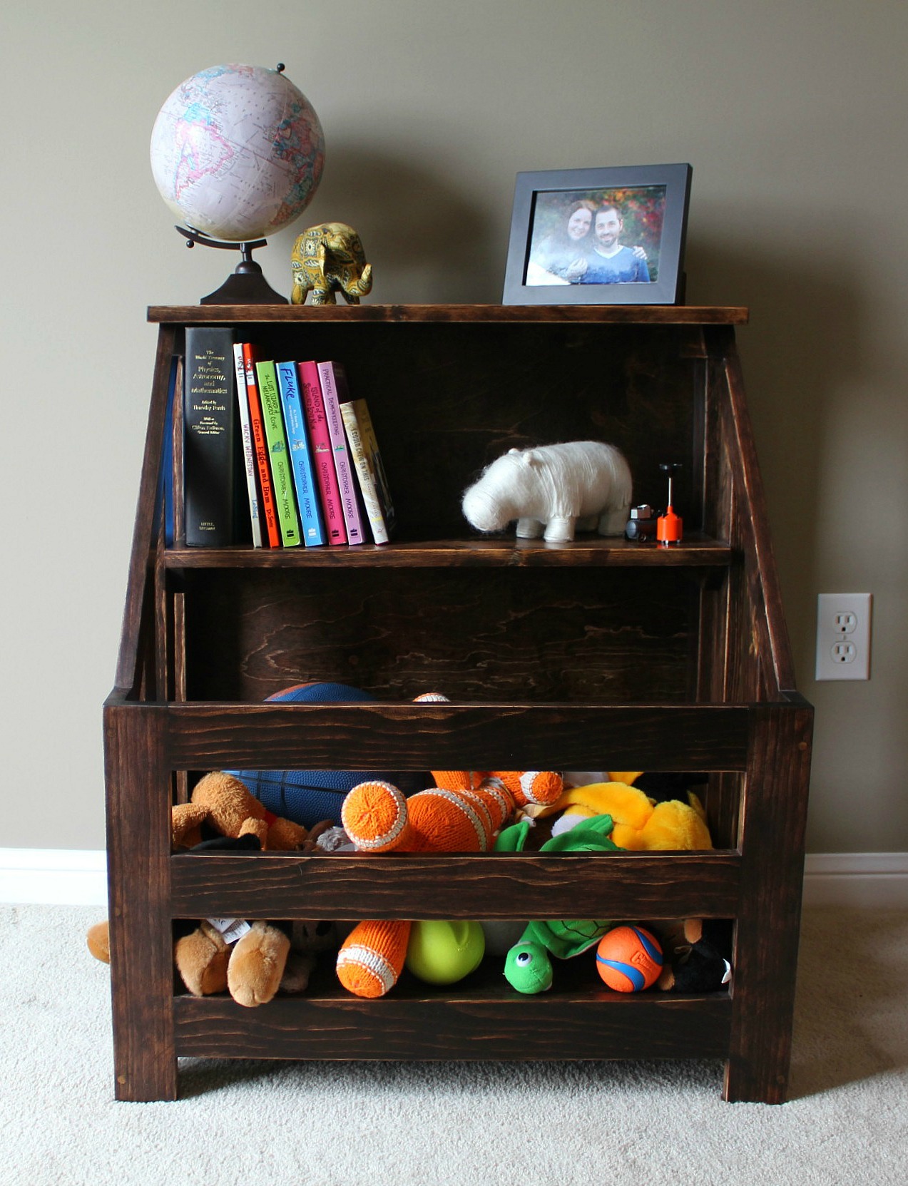DIY Bookshelf Toybox Combo