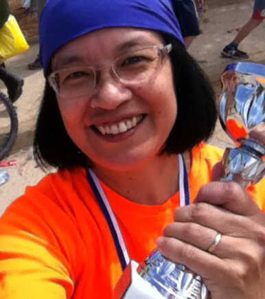 Selfie at Binyamin 10k race