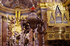 Baroque chandelier in St John\'s co-Cathedral