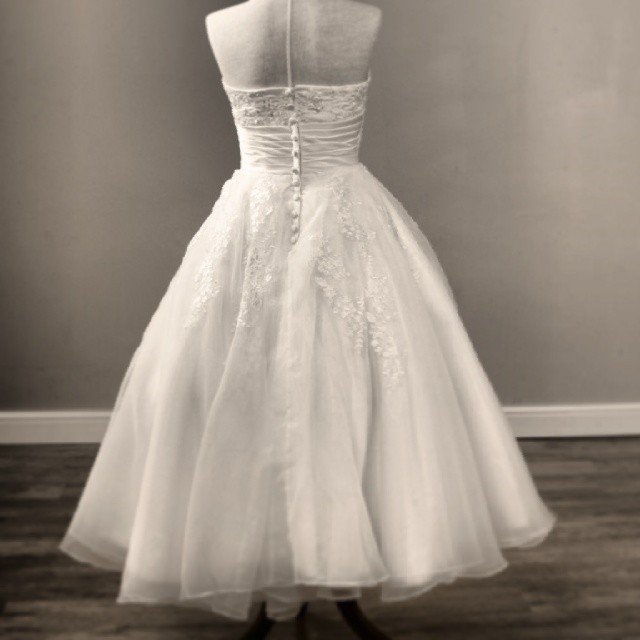 t length wedding dress