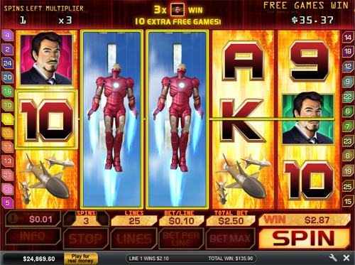 free Iron Man free spins