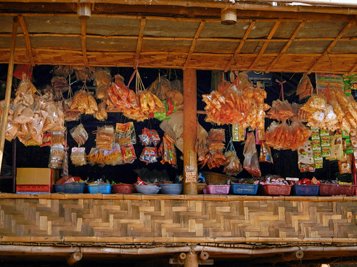 Inle Lake Hike: A Small Market Filled with Every Kind of Salty Snack