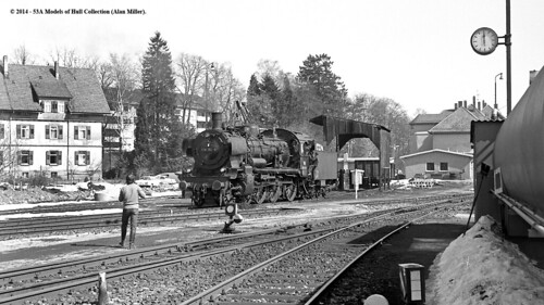 train germany eisenbahn railway zug db steam dampflokomotive 460 prussian p8 deutschebundesbahn freudenstadt br38 0383822
