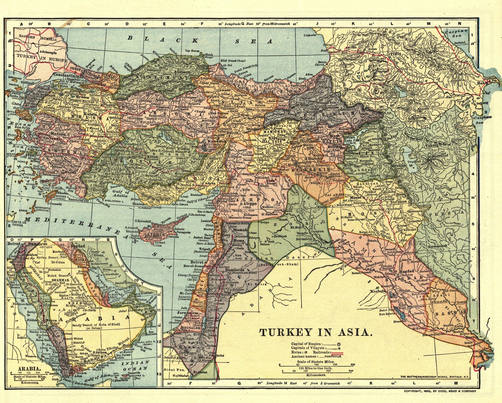 Turkey Asia Map