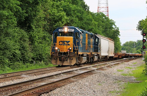 csx louisvilleandnashville ln railroad ccsubdivision winchester kentucky patioyard emd roadslug 2371 c903 manifest train