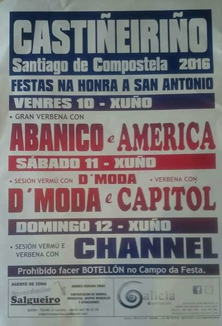Santiago de Compostela 2016 - Festas de Santo Antón no Castiñeiriño - cartel