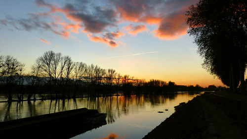 sunset sun france color river de la soleil couleurs centre coucher rivière ciel sur loire fleuve orléans loiret skie vanaspati1 pwpartlycloudy
