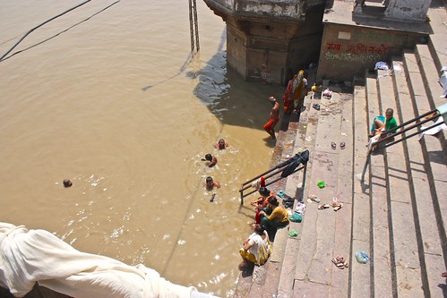 bathing in the Ganges