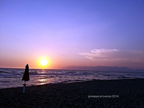 sunset tramonto mare spiaggia costiera provenza battipaglia