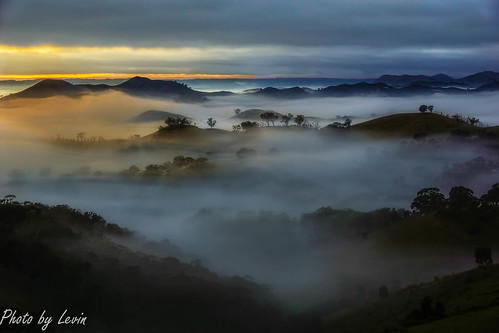 fog dawn landscape sky still valley outdoor cloud sunrise landscapes general