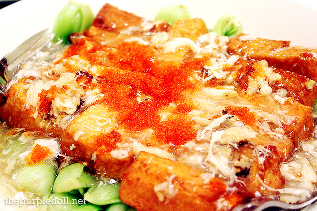 Homemade Bean Curd with Crabmeat Sauce
