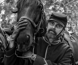 man and his horse