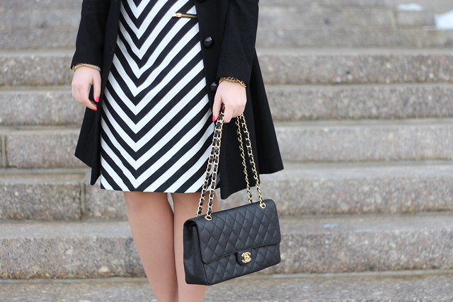 Black & White in a Chevron Skirt on Living After Midnite