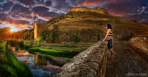 sunset sky panorama españa castle de landscape spain el panoramic soria león domingo castillo castilla sunraise leiva osma burgo dleiva