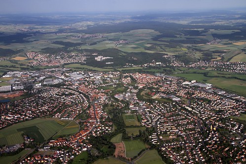 city germany bayern deutschland bavaria aerialview stadt juli deu luftbild airview unterfranken aerialpicture airpicture badneustadt rhöngrabfeld 272013 juli2013