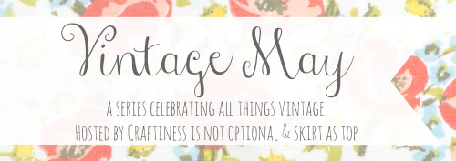 Vintage May: Presented by Craftiness is not Optional and skirt as top