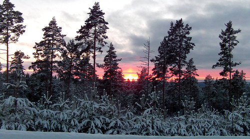 snow ice sweden dalarna midwinter sunpillar österå