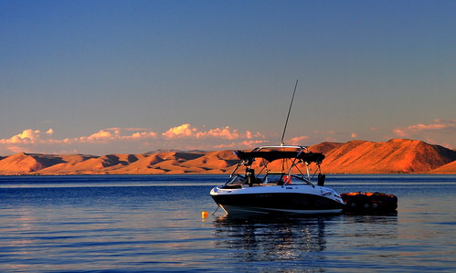sunset beach boating jetboat bearlake calmwater idealbeach