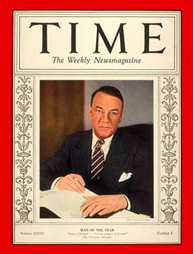 1933 Time Man of the Year cover