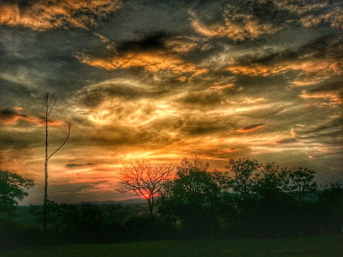 road sunset sky cloud sun tree this like fx something hdr