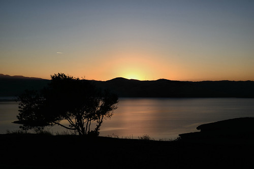 california sunset usa tree nikon reservoir sanluis ca152 d7000