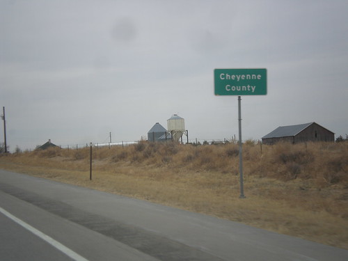 sign colorado countyline biggreensign us287 cheyennecounty