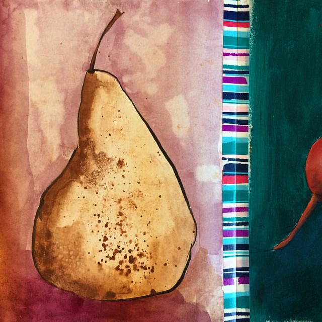 Bosc Pear #gouache #paintings #paintsketch #artjournal