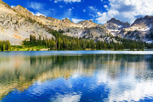 travel summer mountains reflection water canon landscape outdoors hiking sigma bluesky hike idaho stanley 7d alpinelake alicelake sawtooths sawtoothmountains sawtoothwilderness sawtoothrange 1750mm hdrwhatishdr