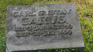 Finstern im stillen, khlen Grab von Carl Gustav Carus auf dem Friedhof 00238