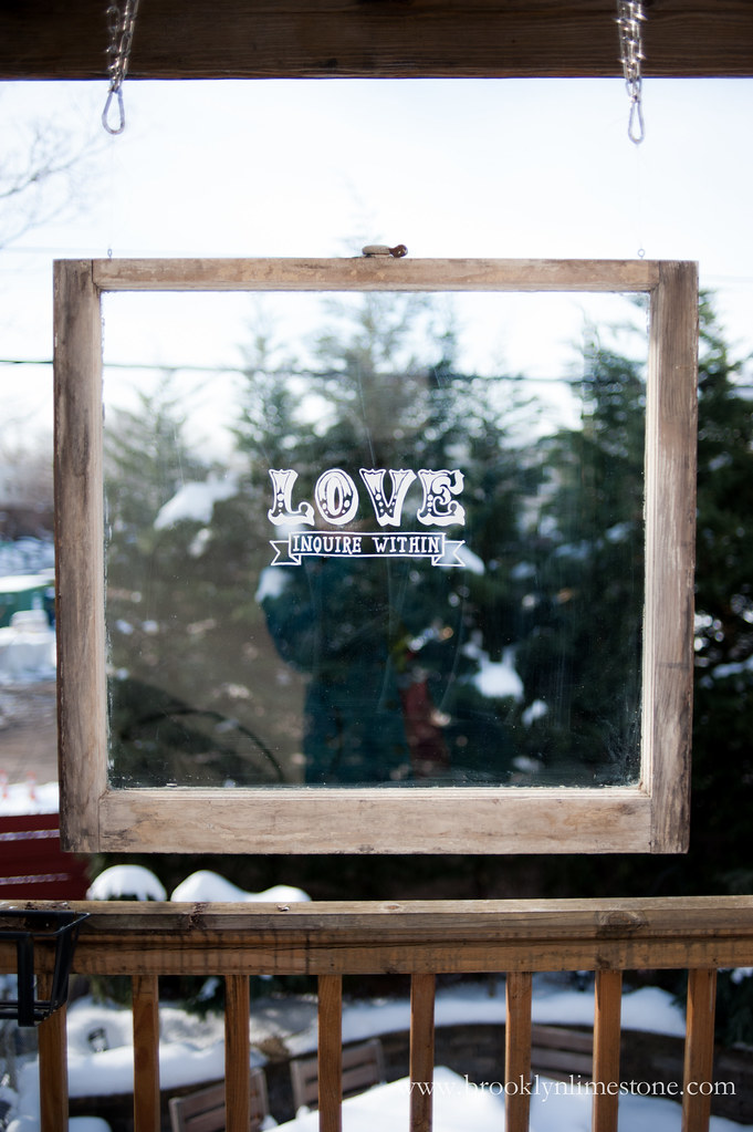 Repurposed Old Window Love Inquire Within BROOKLYNLIMESTONE 