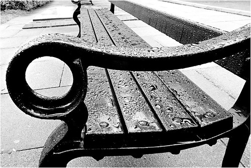 wet rain bench waterdroplets chichester rx100 happybenchmonday