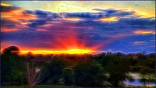sunset sun abstract color painting landscape nebraska surreal fractal omaha nik liquid photoart iphone ipad nikcolorefx tangledfx