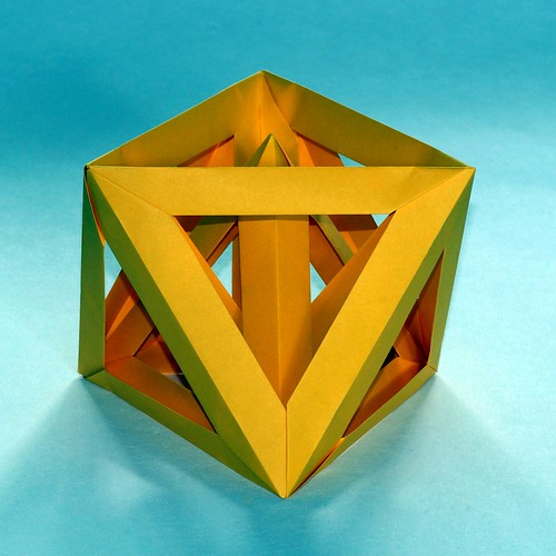 Origami Di-excavated octahedron (Dirk Eisner)
