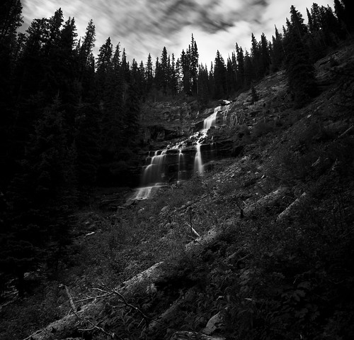 white black ice waterfall silverton lakes co