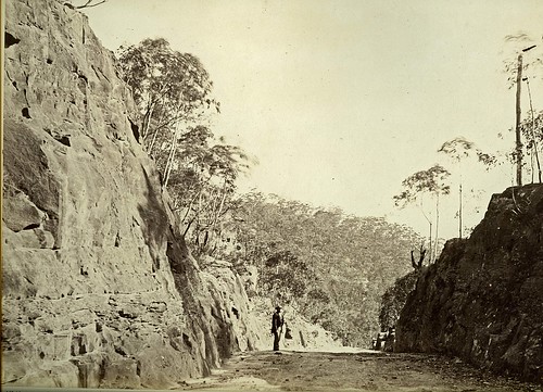 landscape vintage roads cuttings rock mountvictoria history