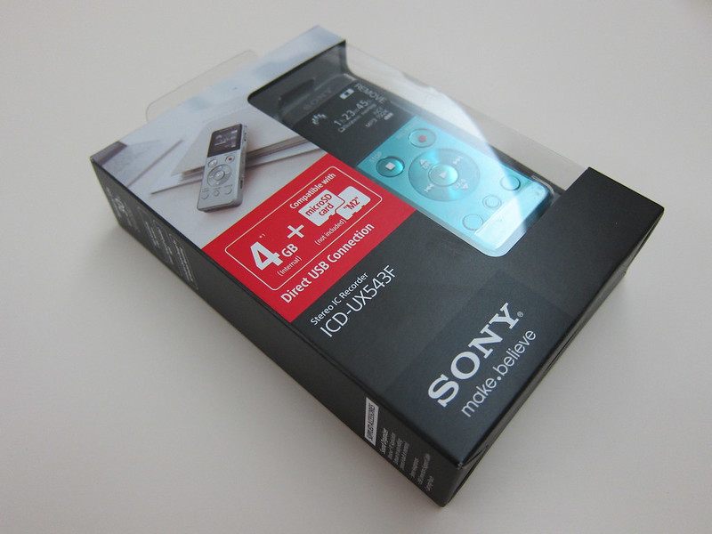 Sony Digital Voice Recorder ICD-UX543F - Box
