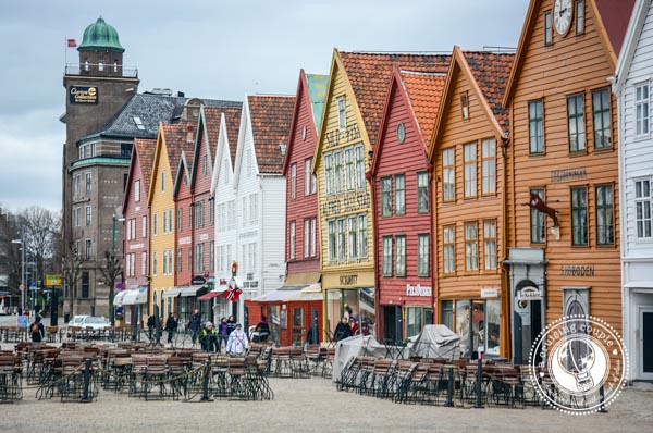 colorful houses in Bergen Norway