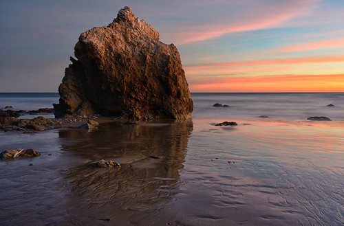 california longexposure sunset sky beach clouds reflections malibu pch lowtide 4525 elmatadorstatebeach richgreenephotographycom