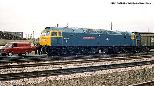 train diesel railway britishrail scunthorpe northlincolnshire class47 goodsyard 47222 applebyfrodingham