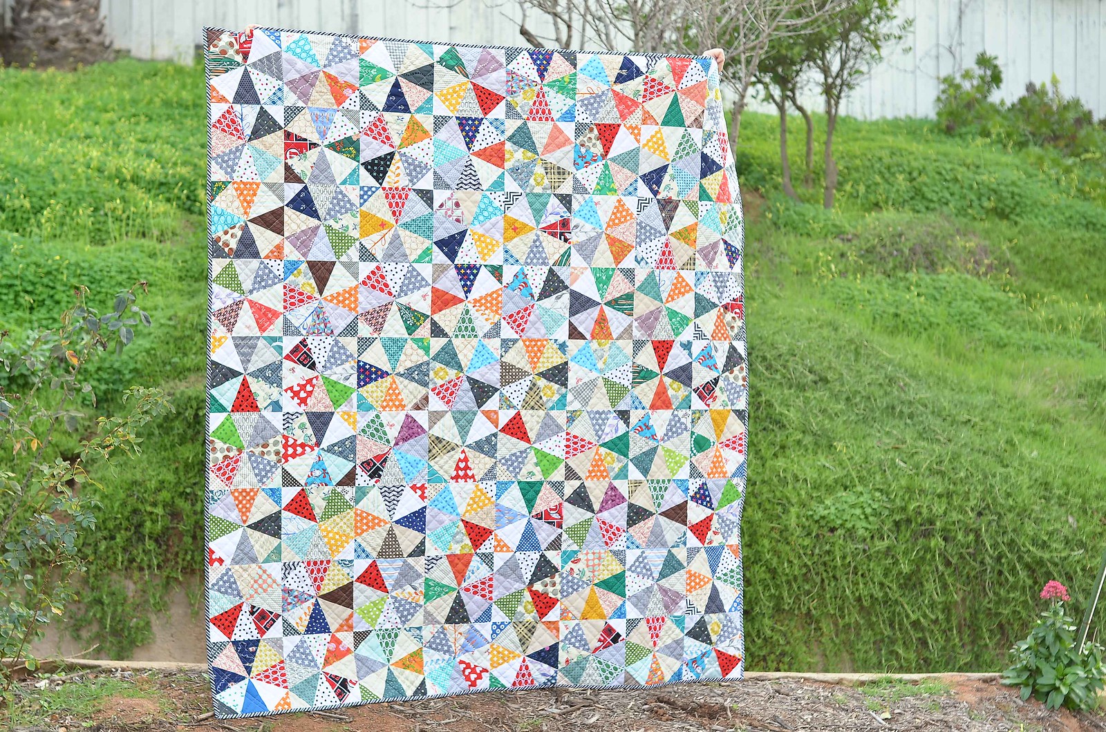 scrappy kaleidoscope quilt