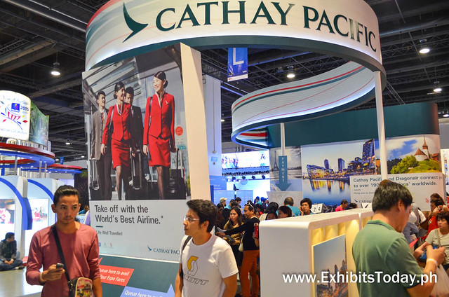 Cathay Pacific Airlines Trade Show Booth 
