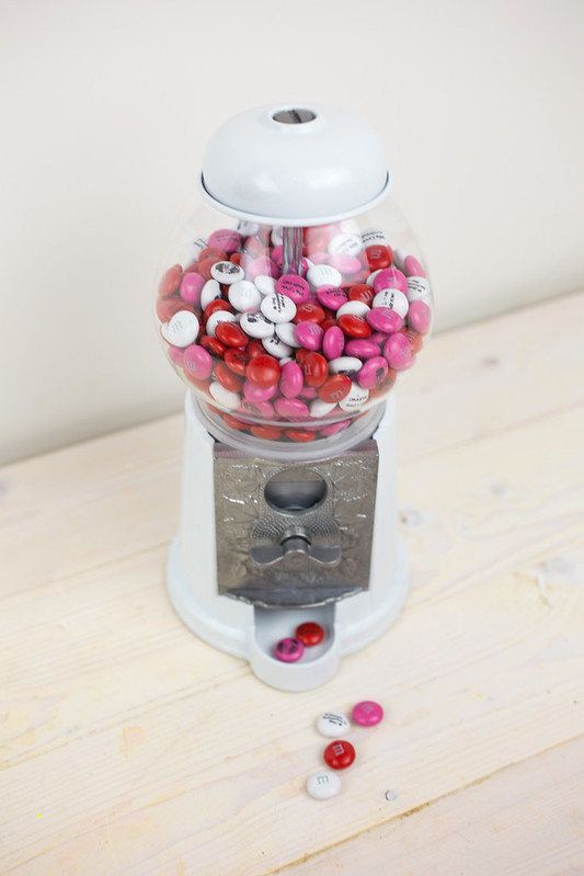Personalized M&Ms in a Candy Machine