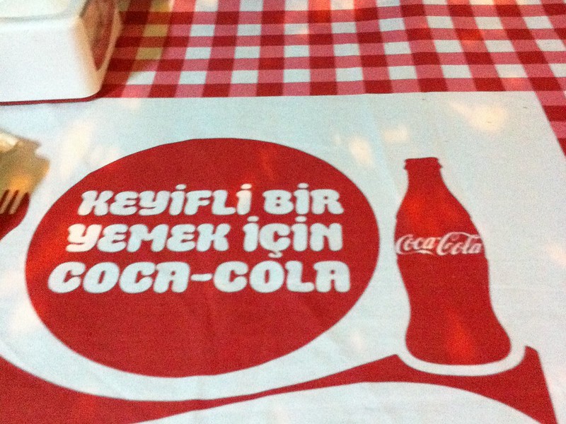 Coca Cola ad in Turkish